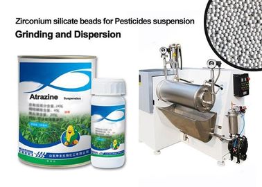 Pestycydy Dyspersja Młynek do piasku poziomego Media szlifujące Koraliki krzemianu cyrkonu 2,8-3,0 mm