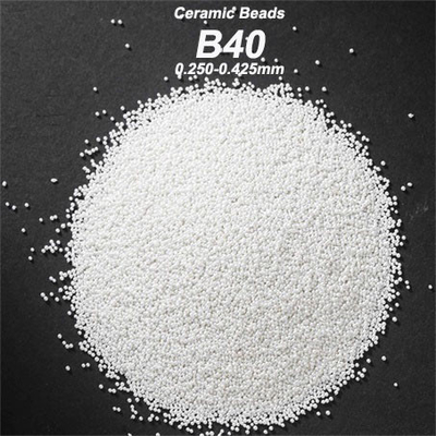 60-66% ZrO2 Koraliki z tlenku cyrkonu Ceramiczne środki do piaskowania B40 0,250-0,425 mm B60 0,063-0,125 mm