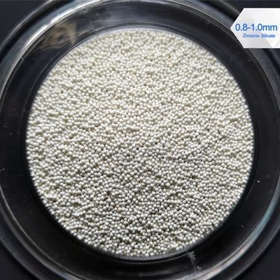 Sintered Zirconium Silicate Beads ZrO2 65% czystości Bulk Density 4,0 G / Cm3