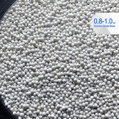Koraliki z krzemianu cyrkonu 900 HV 0,8–1,0 mm 4 g / cm3 Gęstość do druku Tusz do szlifowania