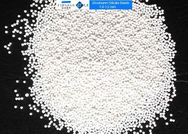 65% kulki do mielenia ceramicznego ZrO2 Kulki z krzemianu cyrkonu 1,0 - 1,2 Mm dla pestycydów