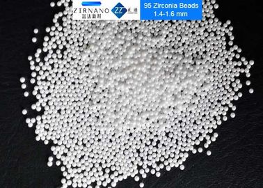 95 kulek ceramicznego tlenku cyrkonu, białe kulki z tlenku cyrkonu 0,1 - 0,2 mm