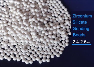 ZrO2 65% Cyrkonowo-krzemianowa piłka 900HV Uprząż 1.1KN Odporność na uderzenia Biały kolor