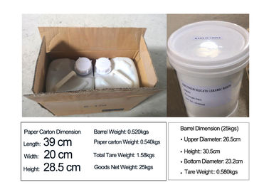 Ceramiczne ścierne środki do piaskowania stosowane w pomieszczeniu do piaskowania