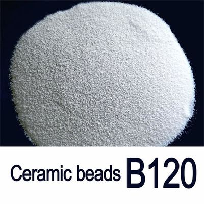 Solidne okrągłe B120 0,125 mm ceramiczne koraliki do piaskowania do profilu aluminiowego