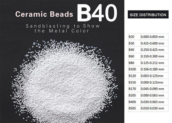 B40 Materiały do ​​piaskowania ceramicznych koralików do obróbki powierzchni turbo diesel