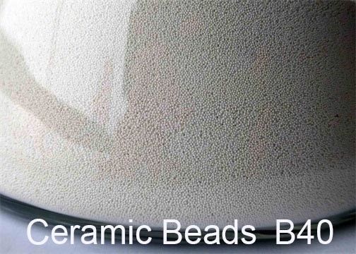 No Silicosis Danger Low Dust Blasting Media , B40 Light Metal Surface Cleaning Ceramic Media For Deburring 