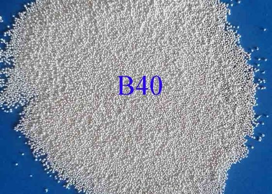 Low Abrasion Rate Ceramic Bead Blasting Ball B40 For Magnesium Alloy Surface Finish
