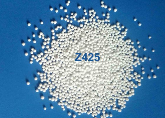 Solid Ball Ceramic Blasting Media Shot Peening Z100 - Z850 For Metal / Light Alloy Parts In Aviation