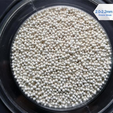 Kulki ceramiczne cyrkonowe 1,8 - 2,0 mm / 2,0 - 2,2 mm, ceramiczne kulki szlifierskie 1,1 KN