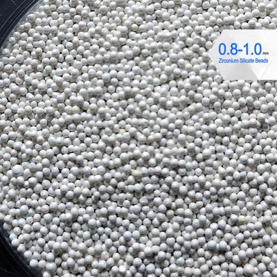 Koraliki z krzemianu cyrkonu 900 HV 0,8–1,0 mm 4 g / cm3 Gęstość do druku Tusz do szlifowania